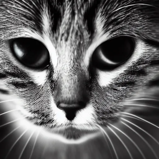 Prompt: “Hyperrealistic 8K closeup photo of a cat smoking”