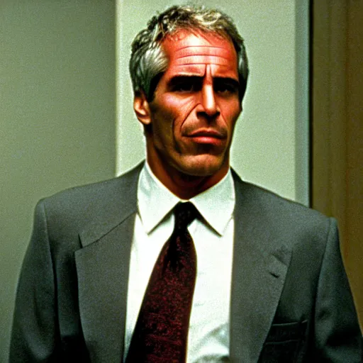 Image similar to Jeffrey Epstein in American Psycho (1999)