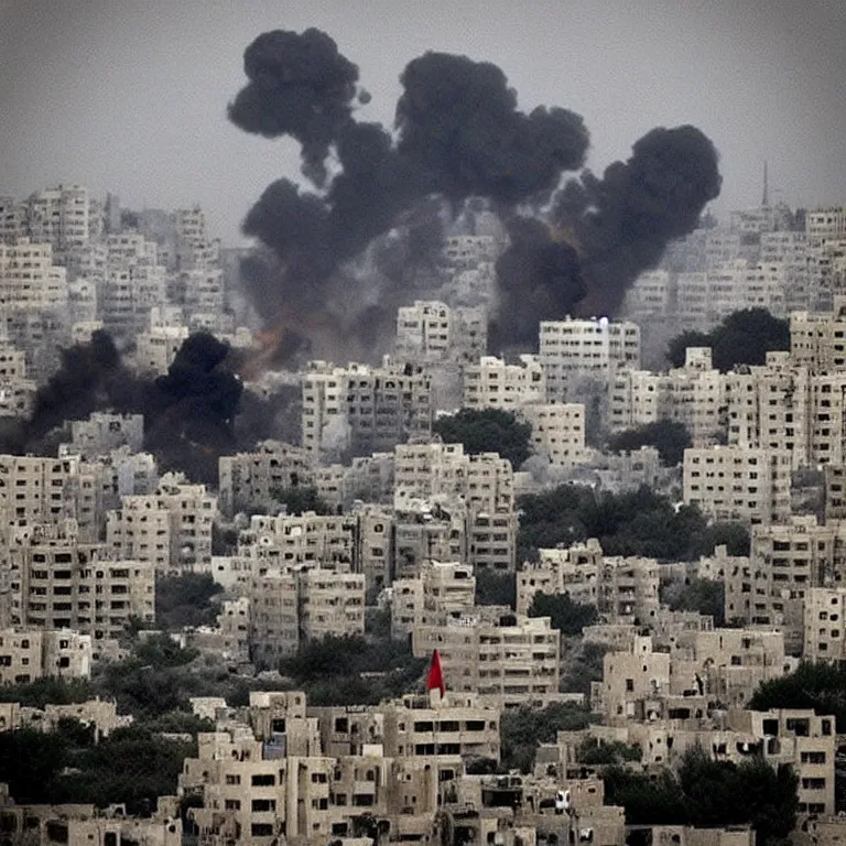 Prompt: “gaza under attack”