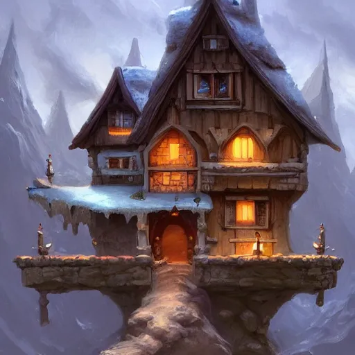 Image similar to a house made of swiss cheese, fantasy, digital art, by andreas rocha, highly detailed, trending on artstation