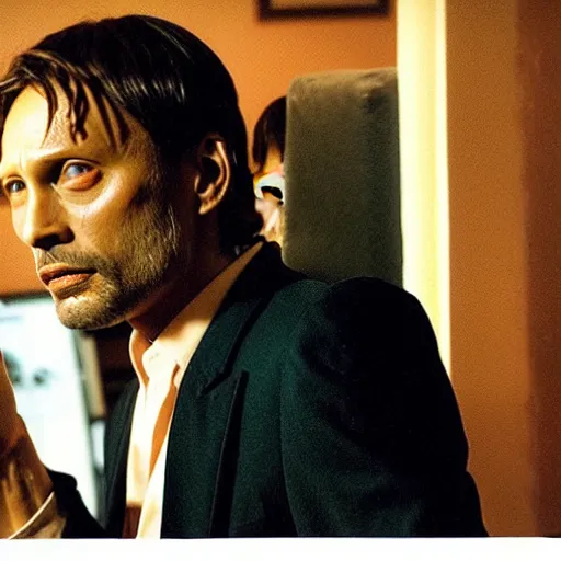 Image similar to Mads Mikkelsen starring in Pulp Fiction