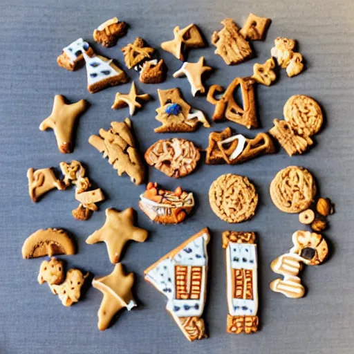 Prompt: Madrid made of cookies