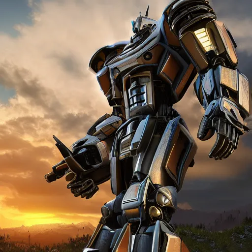 Prompt: portrait of highly detailed realistic transformers - realistic beautiful sky -realistic detail - blender - unreal engine 5 - 8K with ray tracing