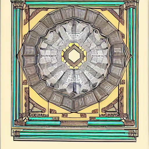 Prompt: the octagonal barametric