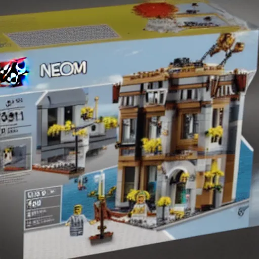 Prompt: lego set of neom