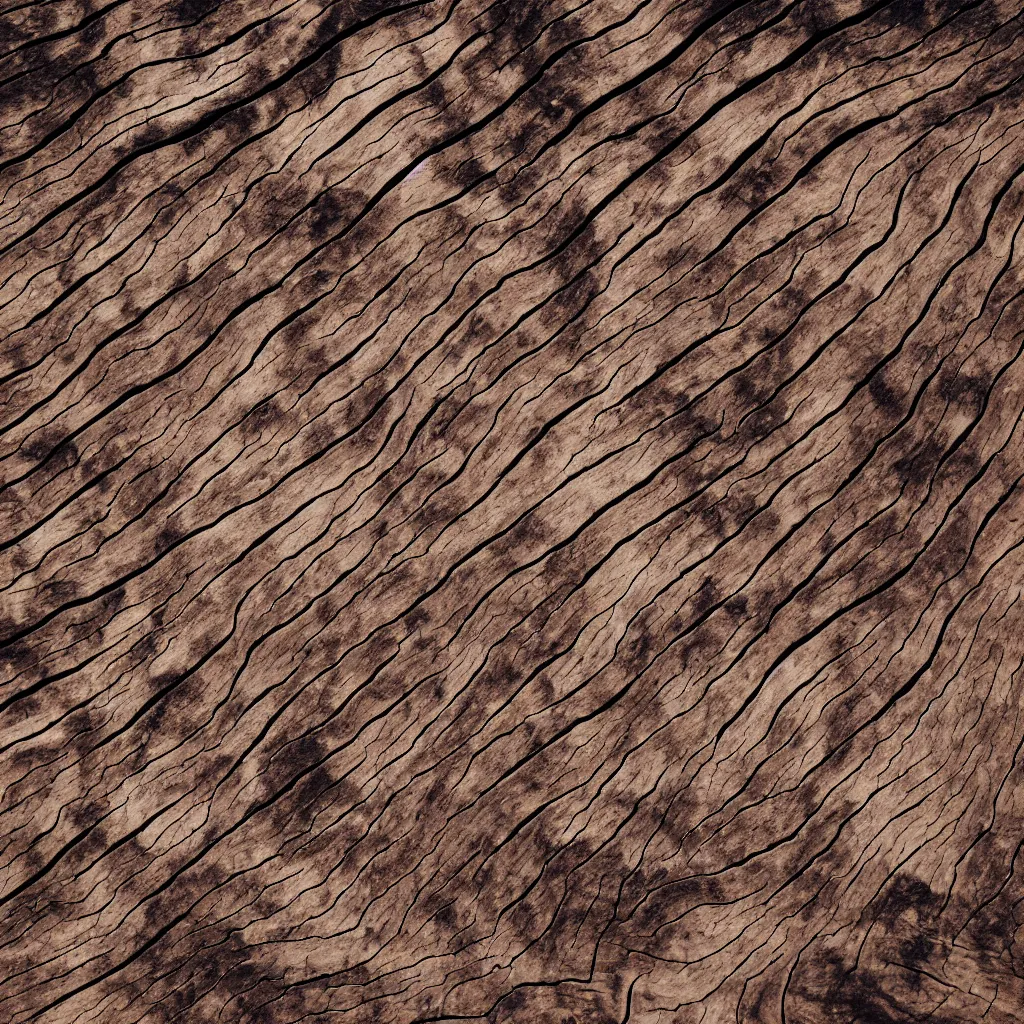 Image similar to old wood wrinkled surface texture, mountain terrain photo from above