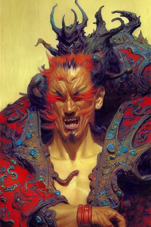 Image similar to monster, character design, ming dynasty, colorful, painting by gaston bussiere, craig mullins, j. c. leyendecker, tom of finland