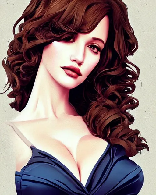 Image similar to a beautiful gina gershon christina hendricks kat dennings dolly parton instagram model, cascading hair!!!!, by wlop and ilya kuvshinov and artgerm, symmetrical eyes, aesthetic, gorgeous, stunning, alluring, attractive, artstation, deviantart, pinterest, digital art