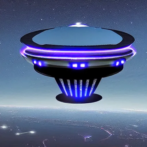 Prompt: a high tech ufo, amazing details, alien technology