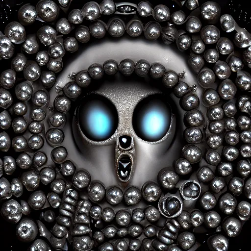 Prompt: alien face chain covered in diamonds, closeup, 8k, realistic, extreme details, detailed, sharp