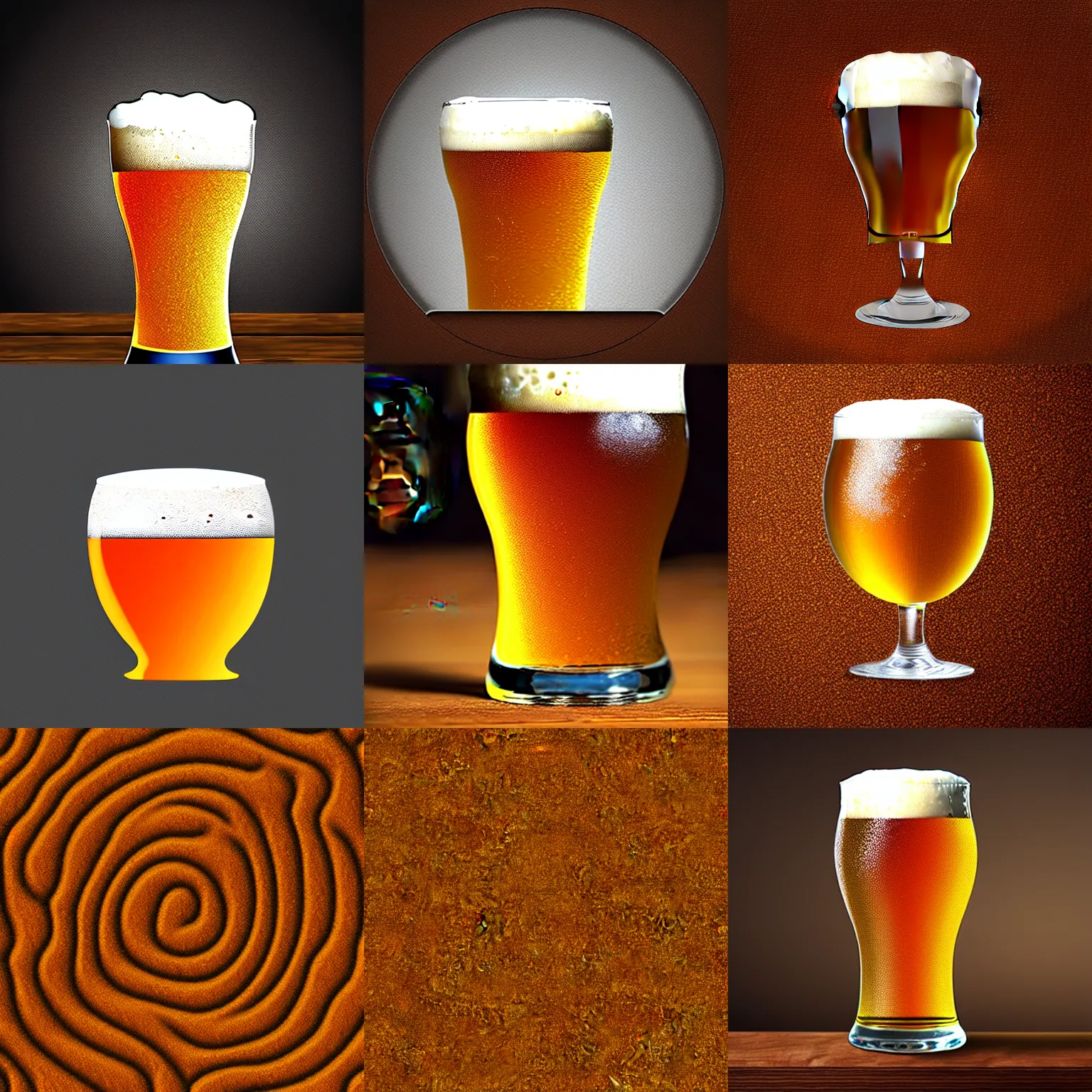 Prompt: surface beer-texture