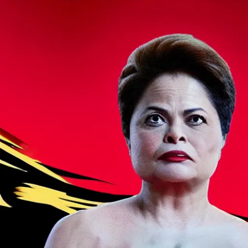 Prompt: dilme rousseff, a still of mortal kombat ( 2 0 2 1 )