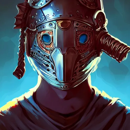 Image similar to cyberpunk viking helmet mask warrior goddess robot ninja fantasy, art gta 5 cover, official fanart behance hd artstation by jesper ejsing, by rhads, makoto shinkai and lois van baarle, ilya kuvshinov, ossdraws