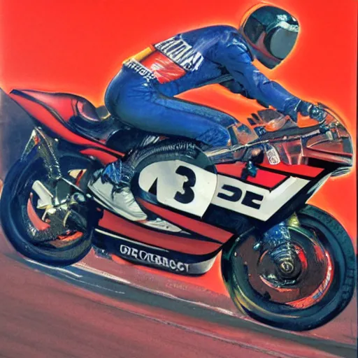 Prompt: photorealistic picture, by bob peak and alex ross, moto gp ads in 1 9 9 0 s, gouache and wash paints, fine details, fine intricate, fine facial proportionate, fine body proportionate, fine fix broken line, fine fix duplicate line, smooth shar focus, sharp focus