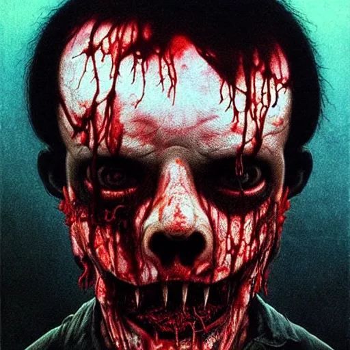 Prompt: zombie undead salvini by beksinski and tristan eaton, dark neon trimmed beautiful dystopian digital art