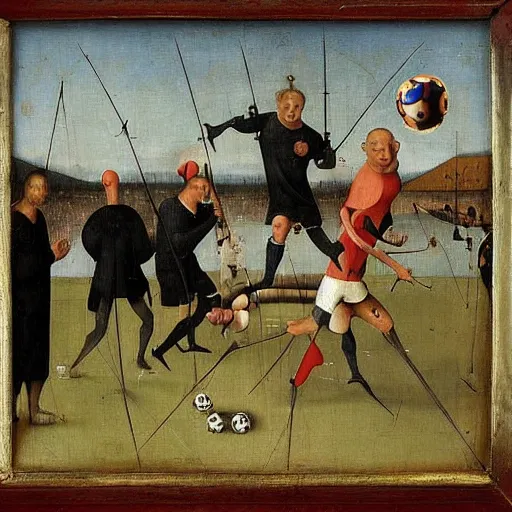 Image similar to real madrid by hieronymus bosch