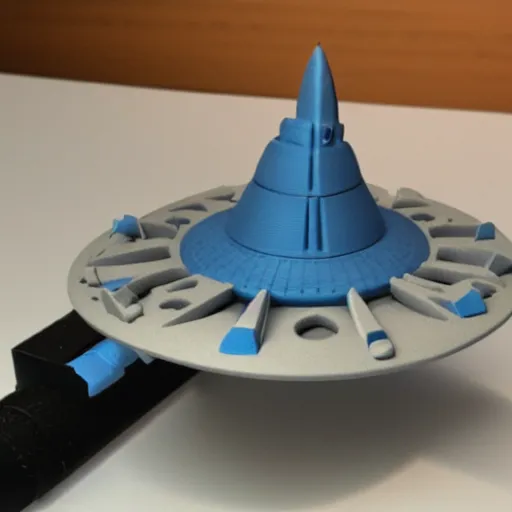 Image similar to a 3d printed space ship