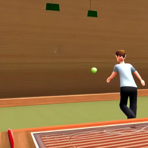 Image similar to wii sports : tennis : target practice liminal space, backrooms, free space, empty
