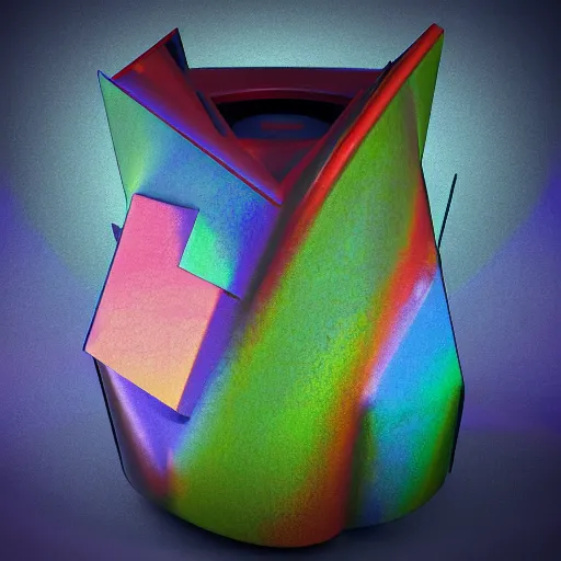 Image similar to garbage can, by diego rivera, by takashi murakami, unreal engine, hyperspectral imaging, dslr, shutter speed 1 / 2, kinemacolor, hyperprism, excited, angelic, good, chromatic aberration, crazy dmt trip