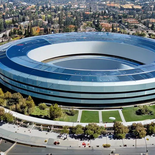 Prompt: apple headquarters, cupertino