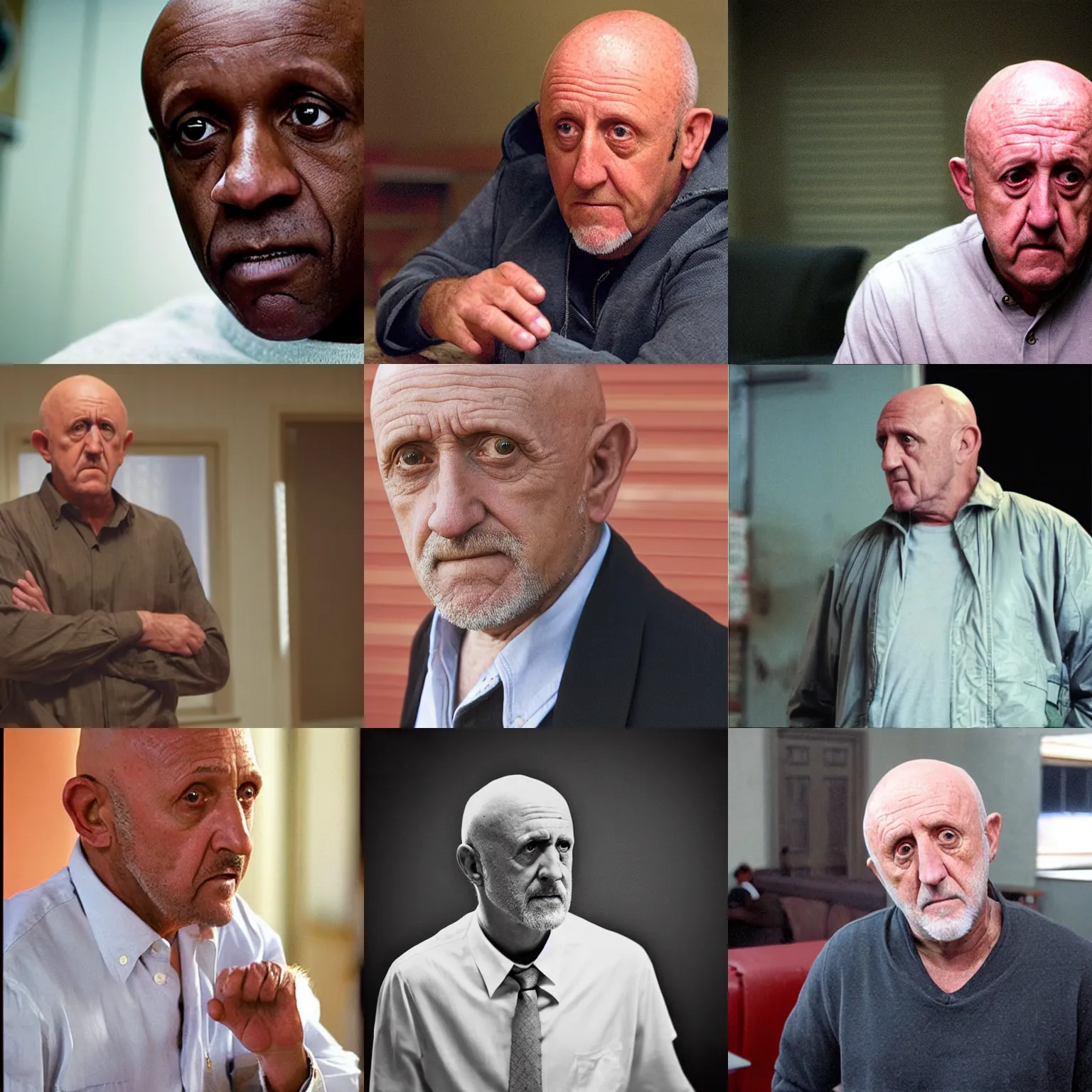 Prompt: Johnathan Banks as: “Mike Ehrmantraut, The Kid Named Finger”