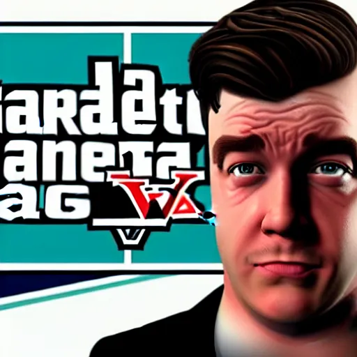 Prompt: mr beast in the gta v loading screen, accurate, detailed