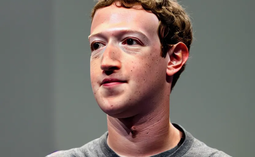 Image similar to mark zuckerberg as a long neck dinosaur