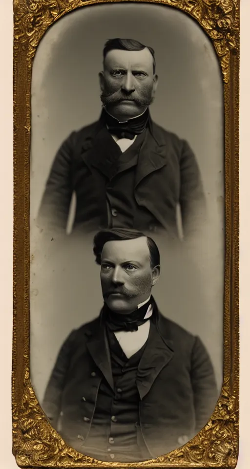 Prompt: a highly detailed digital collodion photograph, a portrait of a duke