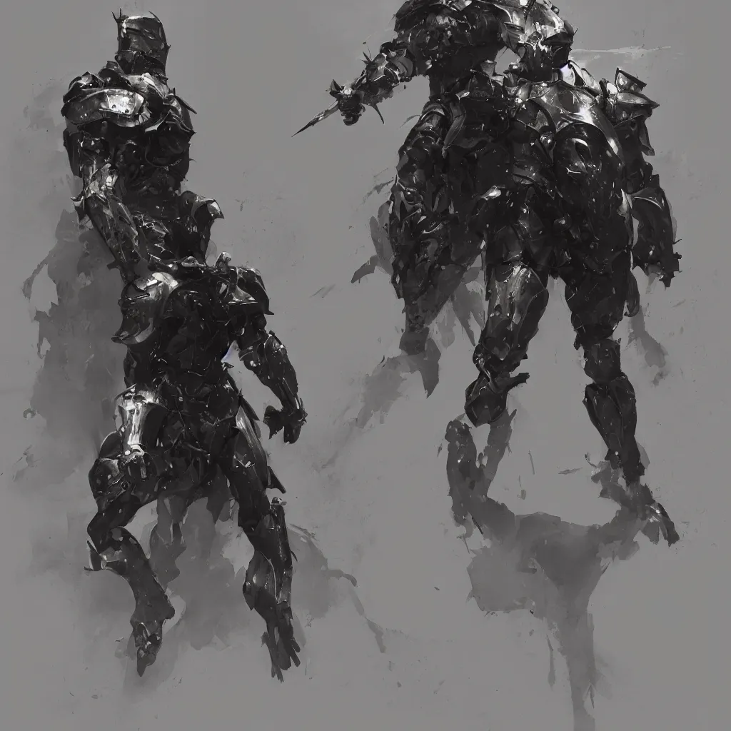 Image similar to full body painting of a Knight, dramatic lighting, illustration by Greg rutkowski, yoji shinkawa, 4k, digital art, concept art, trending on artstation