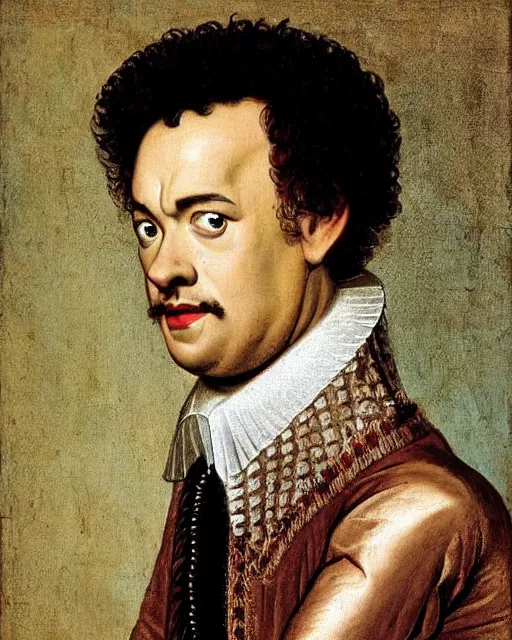 Prompt: a 1 6 0 0 s portrait of tom hanks