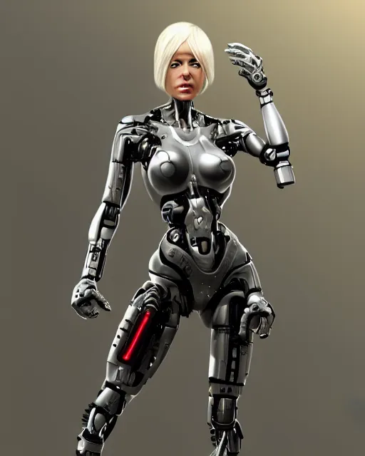 Image similar to woman with extra cybernetic arms, trending on artstation