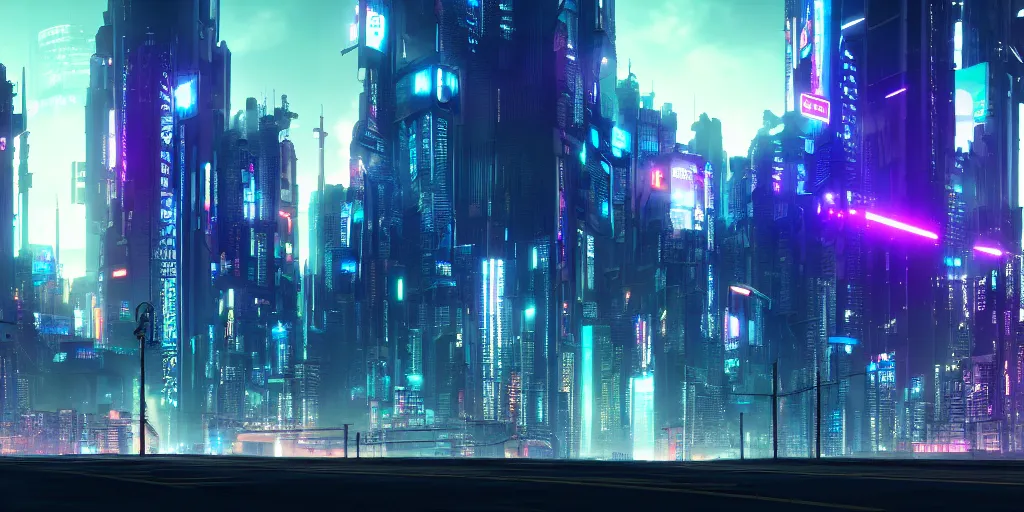 Anime-Style Cyberpunk City [4K] : r/wallpapers