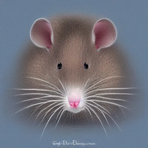 Prompt: “😶🐁, digital art”