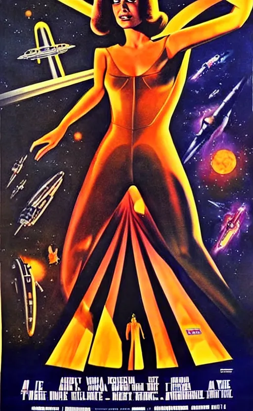 Image similar to 1 9 7 0 s scifi movie poster art