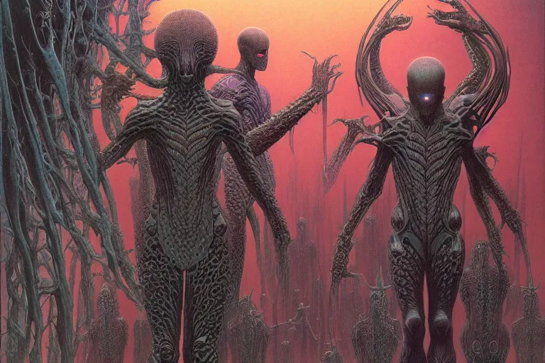 Image similar to stream of love and happiness, intricate, ultra high definition, ultra detailed, symmetry, sci - fi, dark fantasy, by wayne barlowe