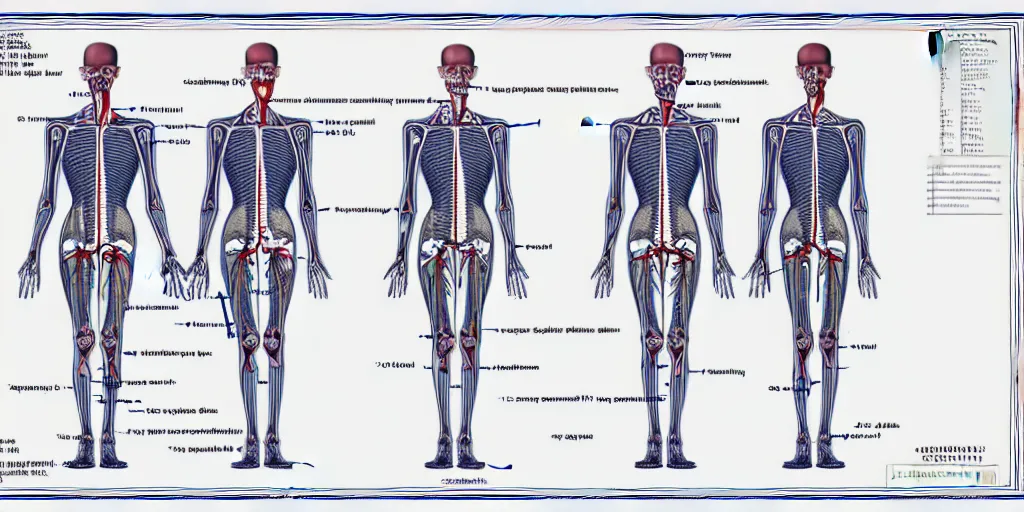 Image similar to technical diagram blueprint of anthropomorphic anatomical sip technician, performance enhanced salesman anatomy, snake oil sip tech technical blueprint plan