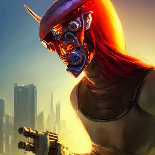 Image similar to cyberpunk viking helmet mask warrior goddess robot ninja fantasy, art gta 5 cover, official fanart behance hd artstation by jesper ejsing, by rhads, makoto shinkai and lois van baarle, ilya kuvshinov, ossdraws