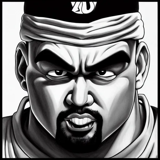 Image similar to ultra realistic portrait painting of big pun, art by akira toriyama, 4 k, dragon ball artstyle, cel shaded, highly detailed, epic lighting