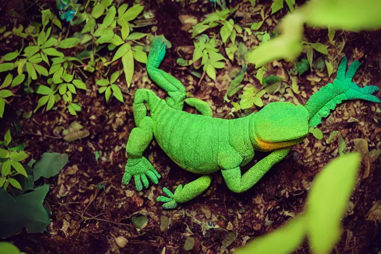 Image similar to a photo of a toilet chameleon in its natural habitat, kodak ektachrome e 1 0 0 photography