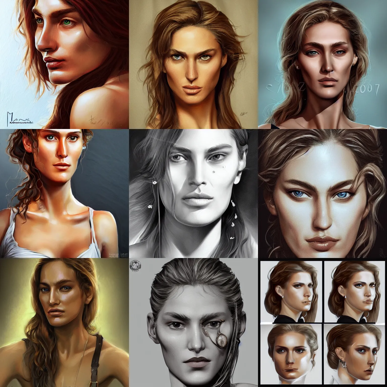 Prompt: portrait of Bar Rafaeli as an spy ,upper body, nose piercing, beautiful detailed eyes, fantasy, art by Monika Laprus Wierzejska , highly detailed, award winning, artstation