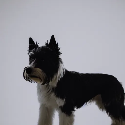 Prompt: silhouette of a westie on a white background