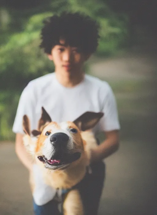 Image similar to photo of deku, 35mm, f/1.4, Golden Hour light, ,