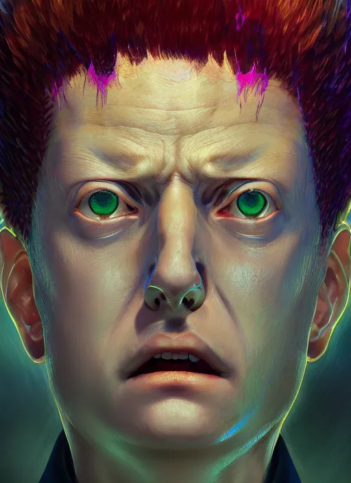 Image similar to mob psycho 1 0 0, naturel, hyper detailed, digital art, trending in artstation, cinematic lighting, studio quality, smooth render, unreal engine 5 rendered, octane rendered, art style by klimt and nixeu and ian sprigger and wlop and krenz cushart.