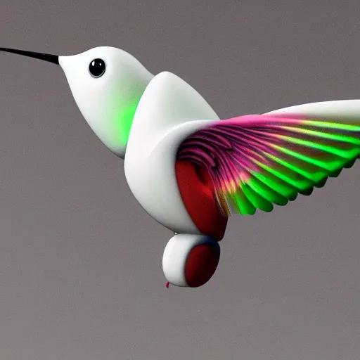 Prompt: ultra realistic robo!!! hummingbird