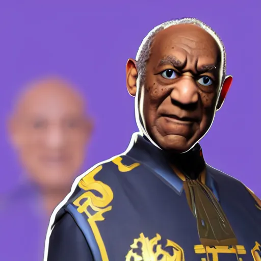 Image similar to bill cosby as a fortnite character