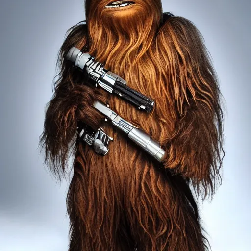 Image similar to chewbacca without any hair