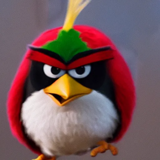 Image similar to An extremely angry bird.