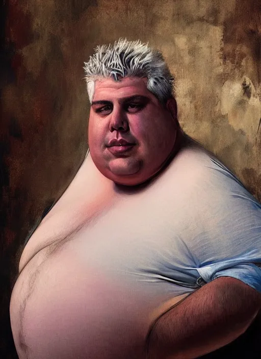A beautiful portrait of 400-pound obese Anthony