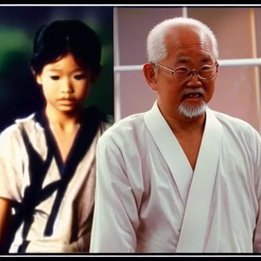 Prompt: mr. miyagi from the movie karate kid