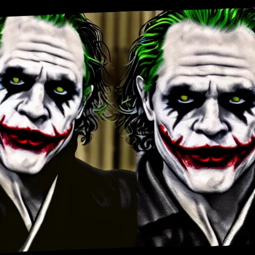 Image similar to The joker in Sons of anarchy very detail4K quality super realistic